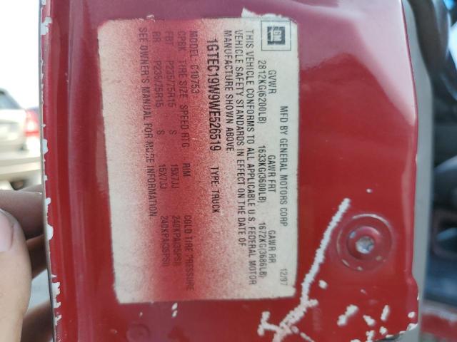 Photo 10 from auction – 1998 GMC SIERRA with VIN 1GTEC19W9WE526519