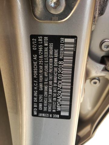 Photo 10 from auction – 2013 PORSCHE PANAMERA 2 with VIN WP0AA2A74DL012018
