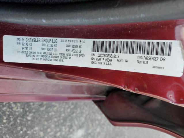 Photo 10 from auction – 2015 CHRYSLER 200 S with VIN 1C3CCCBG4FN518113