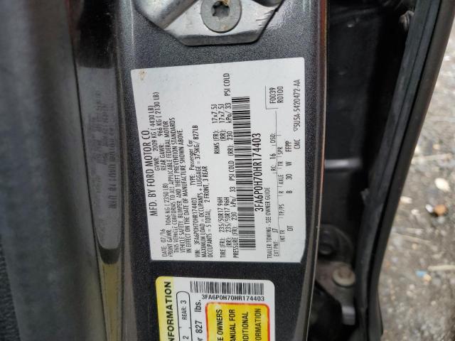 Photo 10 from auction – 2017 FORD FUSION SE with VIN 3FA6P0H70HR174403