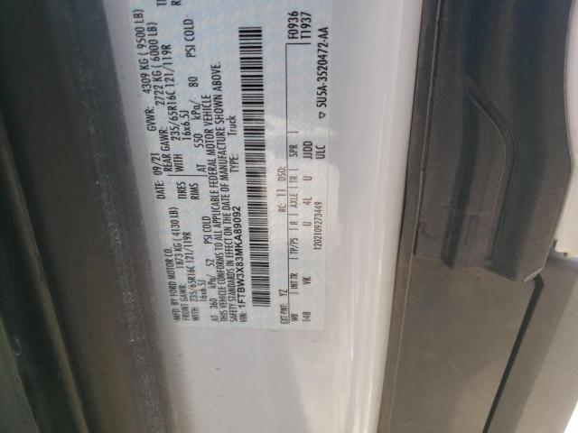 Photo 10 from auction – 2021 FORD TRANSIT T- with VIN 1FTBW3X83MKA89092