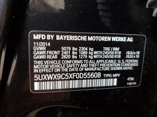 Photo 10 from auction – 2015 BMW X3 XDRIVE2 with VIN 5UXWX9C5XF0D55608