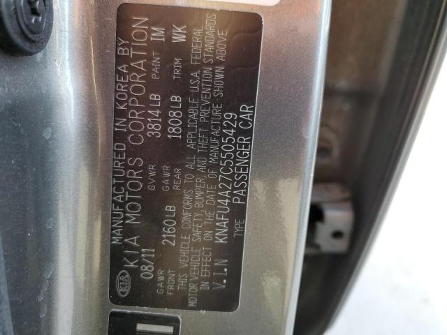 Photo 10 from auction – 2012 KIA FORTE EX with VIN KNAFU4A27C5505429