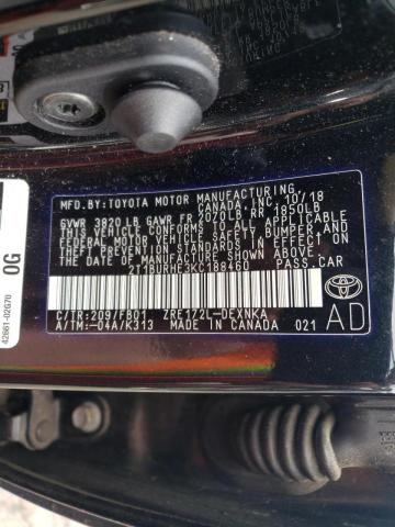 Photo 10 from auction – 2019 TOYOTA COROLLA L with VIN 2T1BURHE3KC188460