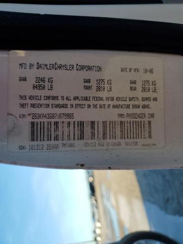 Photo 10 from auction – 2007 DODGE CHARGER SE with VIN 2B3KA43G87H679965