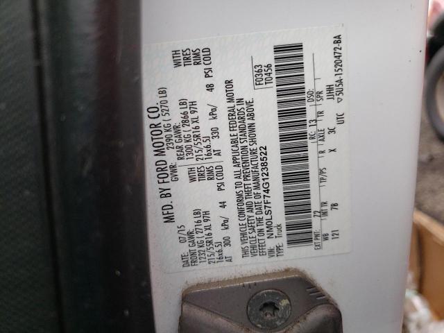 Photo 10 from auction – 2016 FORD TRANSIT CO with VIN NM0LS7F74G1238522
