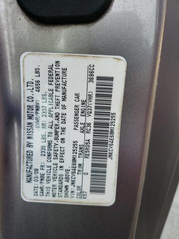 Photo 10 from auction – 2008 INFINITI G37 BASE with VIN JNKCV64E68M125255