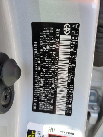 Photo 10 from auction – 2018 TOYOTA COROLLA L with VIN 5YFBURHE2JP843576