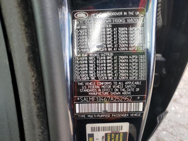 Photo 10 from auction – 2007 LAND ROVER RANGE ROVE with VIN SALMF13467A252952