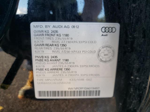 Photo 10 from auction – 2013 AUDI Q5 PREMIUM with VIN WA1VFCFP1DA019497