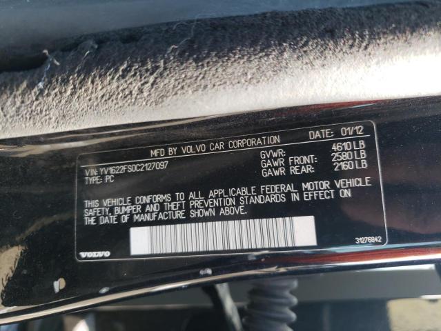 Photo 10 from auction – 2012 VOLVO S60 T5 with VIN YV1622FS0C2127097
