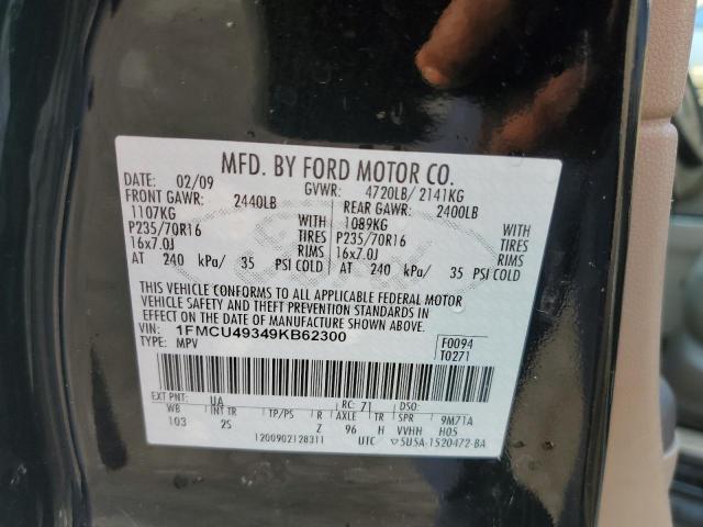 Photo 10 from auction – 2009 FORD ESCAPE HYB with VIN 1FMCU49349KB62300
