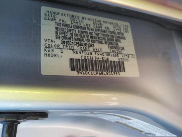 Photo 10 from auction – 2011 NISSAN VERSA S with VIN 3N1BC1CP8BL501323