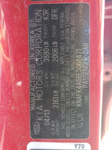 Photo 10 from auction – 2014 KIA FORTE LX with VIN KNAFK4A66E5068471