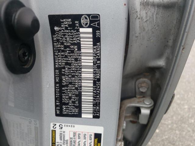 Photo 10 from auction – 2007 TOYOTA COROLLA CE with VIN 2T1BR32EX7C803620