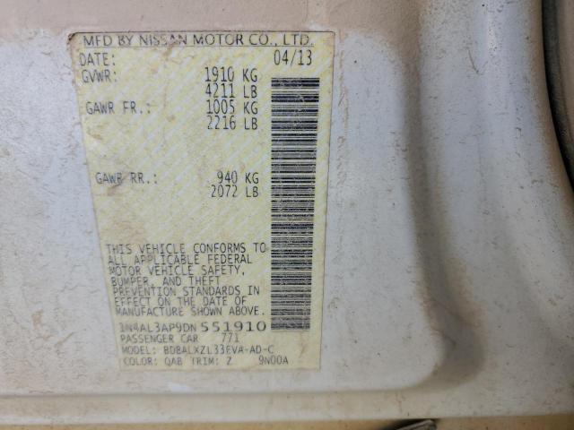 Photo 10 from auction – 2013 NISSAN ALTIMA 2.5 with VIN 1N4AL3AP9DN551910