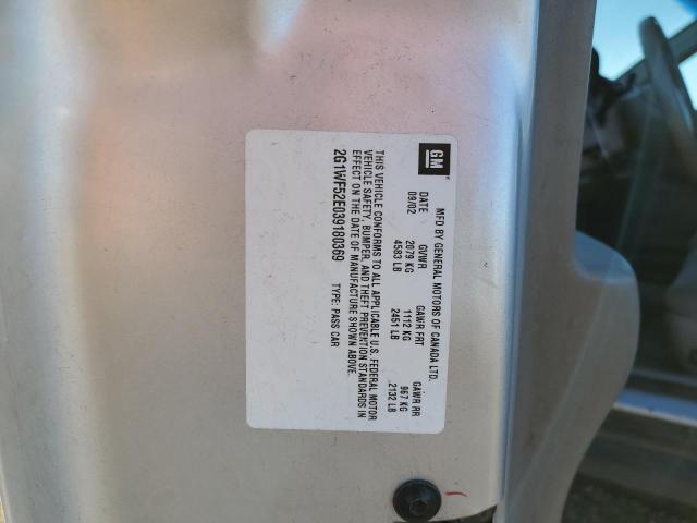 Photo 10 from auction – 2003 CHEVROLET IMPALA with VIN 2G1WF52E039180369