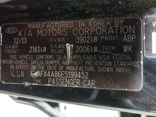 Photo 10 from auction – 2014 KIA FORTE EX with VIN KNAFX4A86E5199452