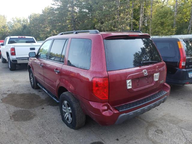 Photo 3 from auction – 2005 HONDA PILOT EXL with VIN 5FNYF18625B052206
