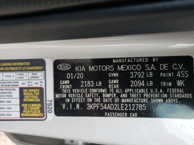 Photo 10 from auction – 2020 KIA FORTE EX with VIN 3KPF54AD2LE212785