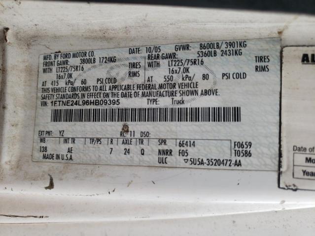 Photo 10 from auction – 2006 FORD ECONOLINE with VIN 1FTNE24L96HB09395