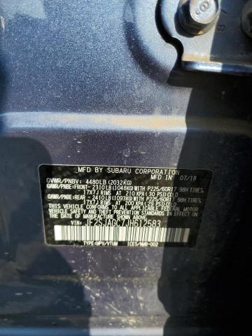 Photo 10 from auction – 2018 SUBARU FORESTER 2 with VIN JF2SJAGC7JH612583