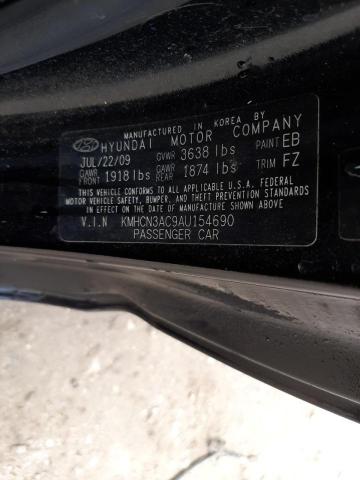 Photo 10 from auction – 2010 HYUNDAI ACCENT SE with VIN KMHCN3AC9AU154690