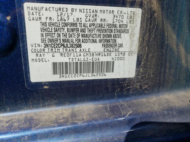 Photo 10 from auction – 2018 NISSAN VERSA NOTE with VIN 3N1CE2CP6JL362506