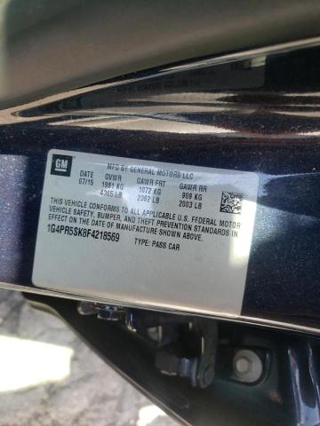 Photo 10 from auction – 2015 BUICK VERANO CON with VIN 1G4PR5SK8F4218569