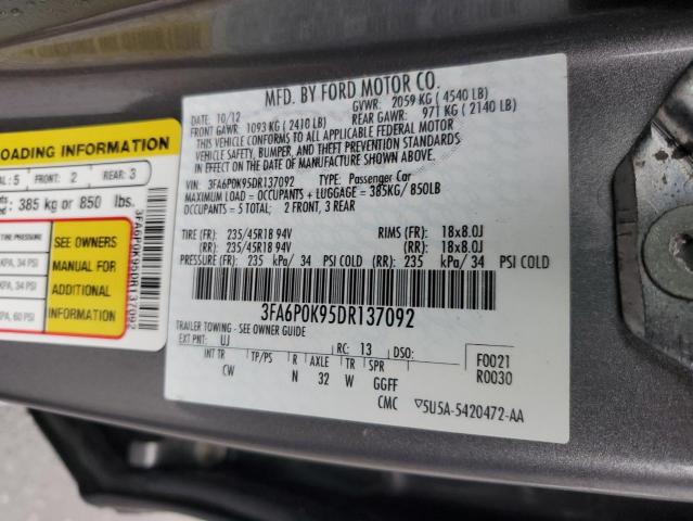 Photo 10 from auction – 2013 FORD FUSION TIT with VIN 3FA6P0K95DR137092