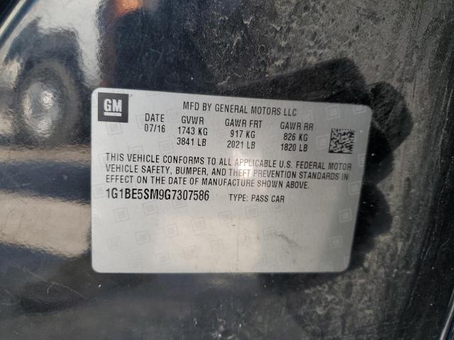 Photo 10 from auction – 2016 CHEVROLET CRUZE LT with VIN 1G1BE5SM9G7307586