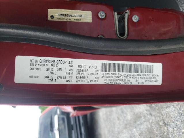 Photo 10 from auction – 2012 JEEP COMPASS LA with VIN 1C4NJDEB4CD659104