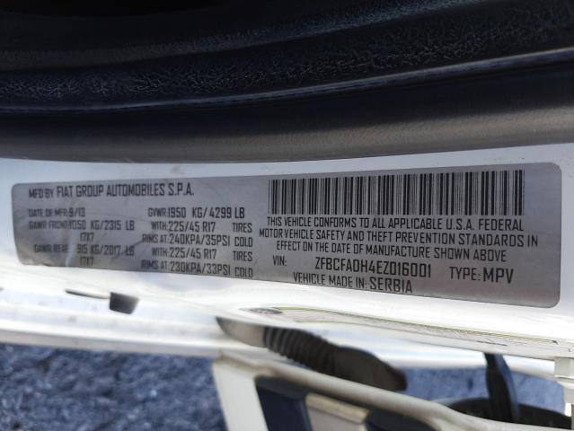 Photo 10 from auction – 2014 FIAT 500L TREKK with VIN ZFBCFADH4EZ016001