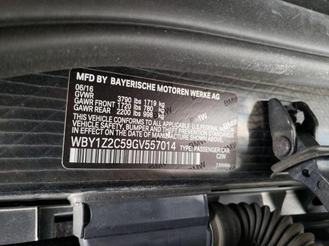 Zdjęcie 10 z aukcji – 2016 BMW I3 BEV z VIN WBY1Z2C59GV557014