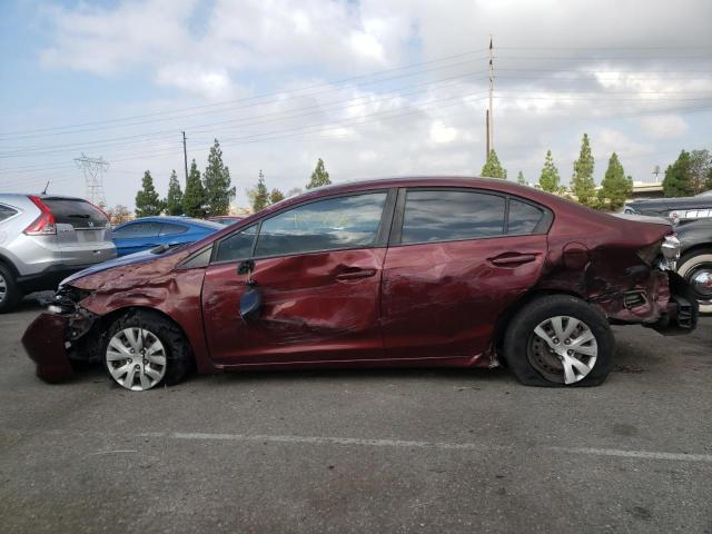 Photo 9 from auction – 2012 HONDA CIVIC LX with VIN 19XFB2F51CE362353
