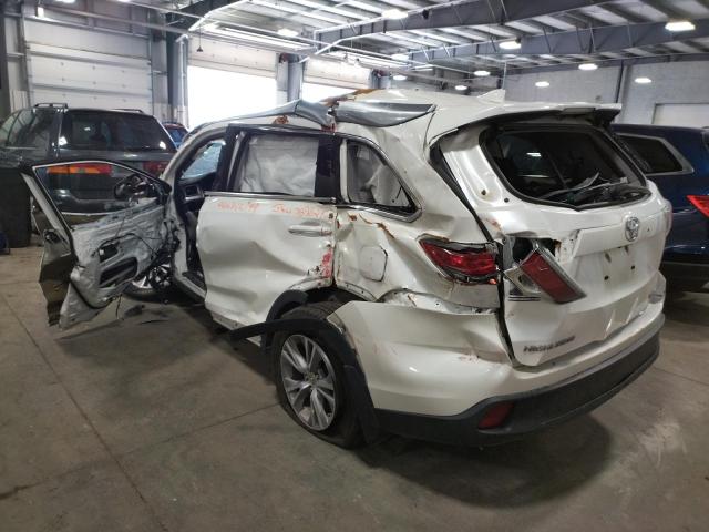 Photo 3 from auction – 2015 TOYOTA HIGHLANDER with VIN 5TDJKRFH8FS203207