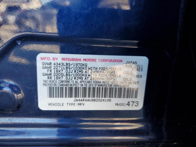 Photo 10 from auction – 2011 MITSUBISHI OUTLANDER with VIN JA4AR4AU8BZ024106