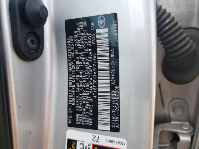 Photo 10 from auction – 2010 TOYOTA CAMRY BASE with VIN 4T4BF3EK4AR025160