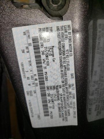 Photo 10 from auction – 2012 FORD FOCUS SEL with VIN 1FAHP3H20CL434790
