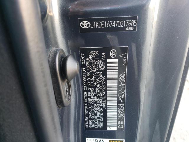 Photo 10 from auction – 2007 TOYOTA SCION TC with VIN JTKDE167470213985