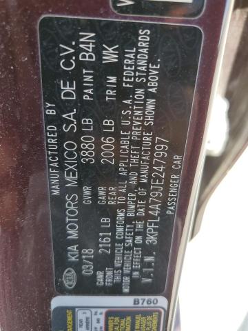 Photo 10 from auction – 2018 KIA FORTE LX with VIN 3KPFL4A79JE247997