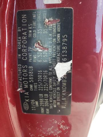Photo 10 from auction – 2007 KIA SEDONA EX with VIN KNDMB233176138795