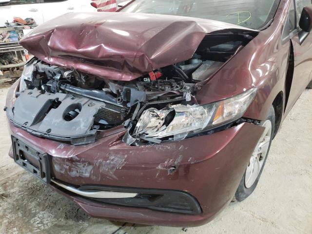 Photo 9 from auction – 2014 HONDA CIVIC LX with VIN 19XFB2F52EE056491