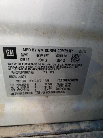 Photo 10 from auction – 2015 BUICK ENCORE with VIN KL4CJCSB7FB151497