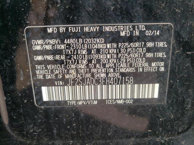Photo 10 from auction – 2015 SUBARU FORESTER 2 with VIN JF2SJADC3FH407158