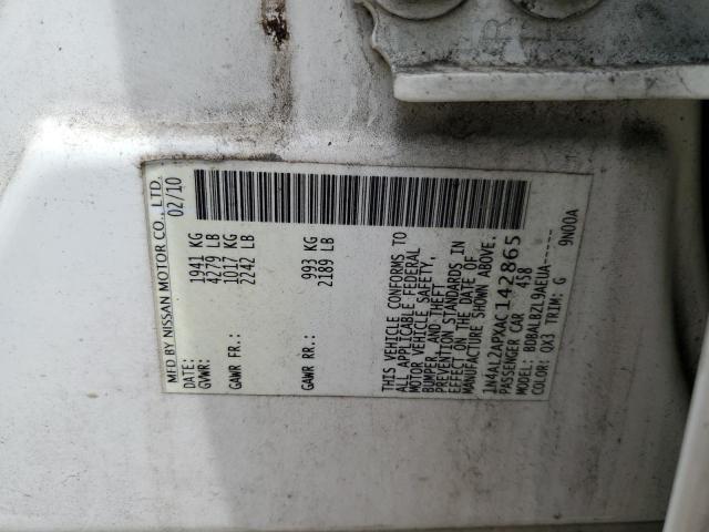 Photo 10 from auction – 2010 NISSAN ALTIMA BAS with VIN 1N4AL2APXAC142865