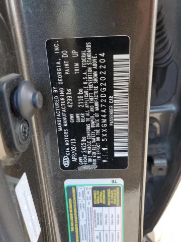 Photo 10 from auction – 2013 KIA OPTIMA LX with VIN 5XXGM4A72DG202204
