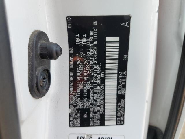 Photo 10 from auction – 2013 TOYOTA SIENNA LE with VIN 5TDKK3DC7DS367246