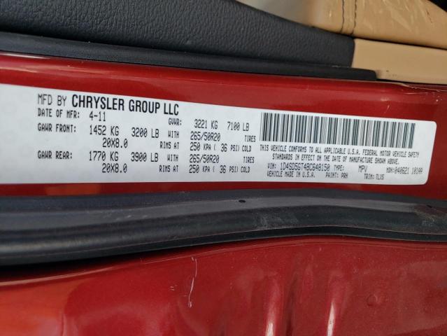 Photo 10 from auction – 2011 DODGE DURANGO CI with VIN 1D4SD5GT4BC648150