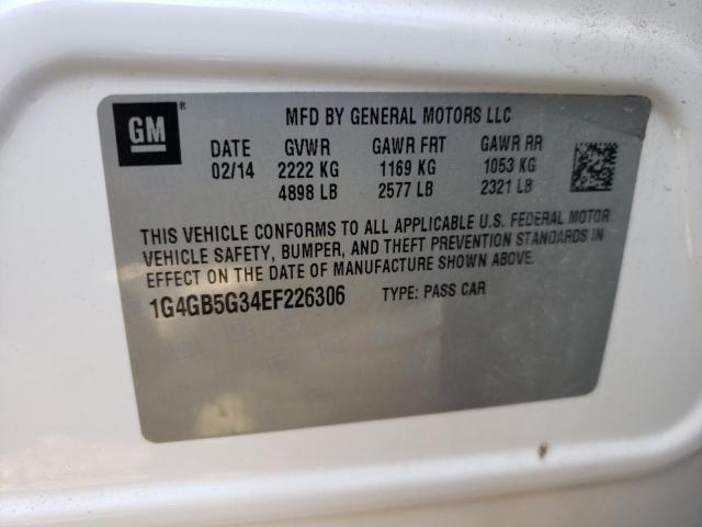 Zdjęcie 10 z aukcji – 2014 BUICK LACROSSE z VIN 1G4GB5G34EF226306